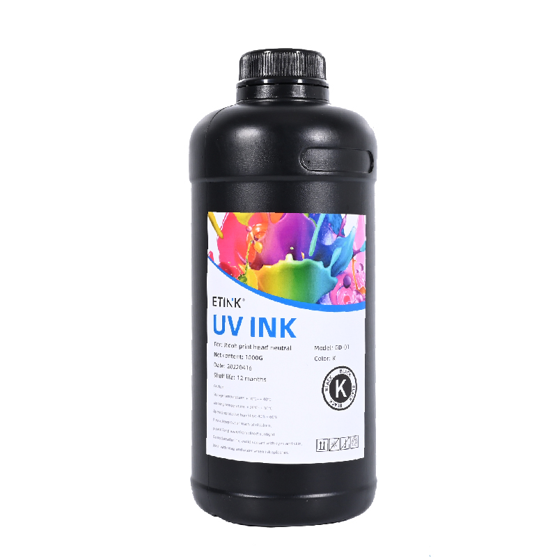 UV-geleide zachte inkt is geschikt voor ricoh-printkop om acryl-pvc af te drukken